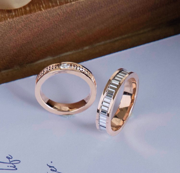 Rose Golden 26 Letter Ring Name Initial Ring Wedding Ring - Temu Malaysia