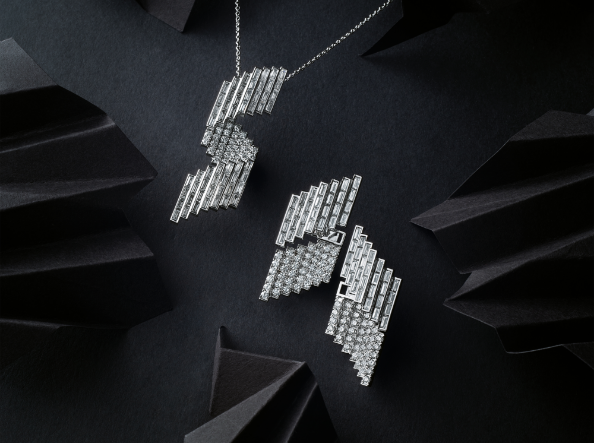 The DeGem Vero Amore Collection is designed to mimic the shape of the monument's stacked segments, giving a sense of volume and depth - DeGem Malaysia